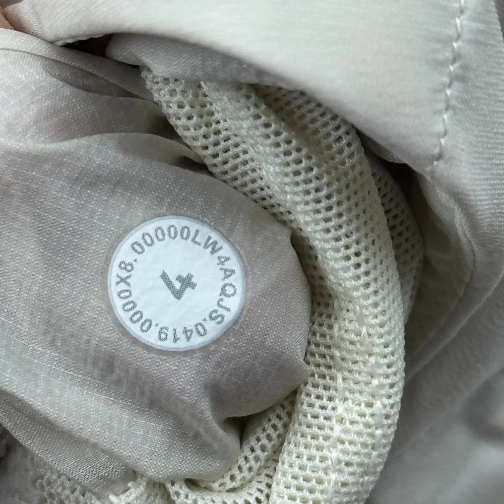 Lululemon Jacket Womens 4 Beige Down For It All Puffer Hooded Goose Down Coat